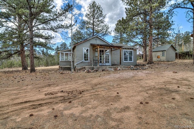 11 Hupp Rd, Bailey, CO 80421 - view of front facade with an outdoor structure
