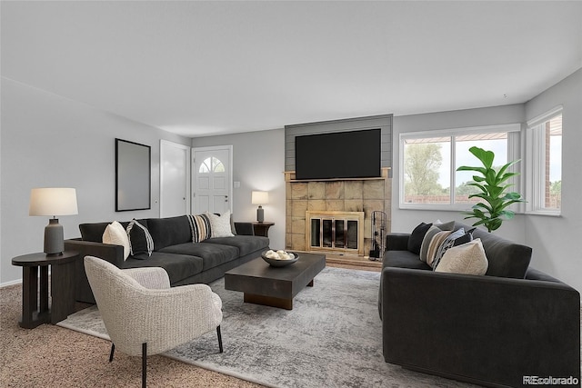 3463 W Bowles Ave, Littleton, CO 80123 - living area with a fireplace