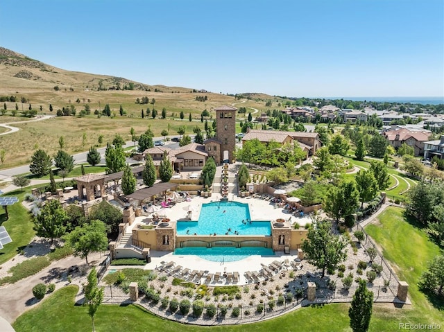 2264 S Joyce St, Lakewood, CO 80228 - drone / aerial view of a pool