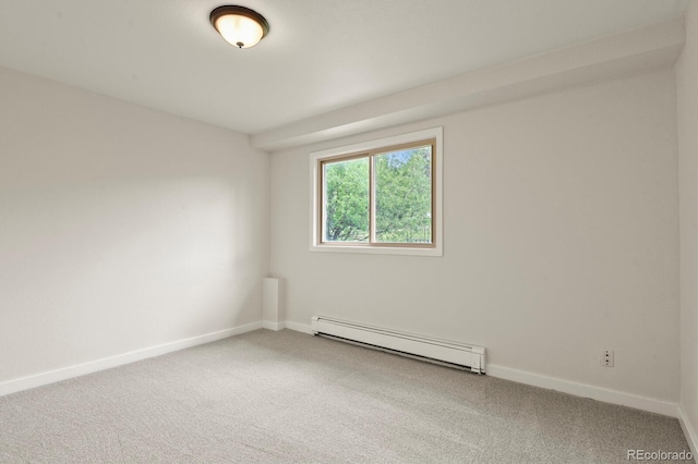 30221 Stagecoach Blvd, Evergreen, CO 80439 - carpeted spare room with a baseboard radiator and baseboards