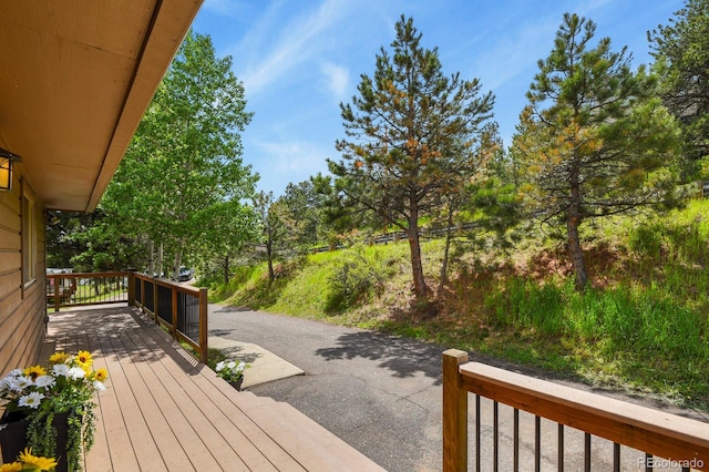 30221 Stagecoach Blvd, Evergreen, CO 80439 - view of wooden deck