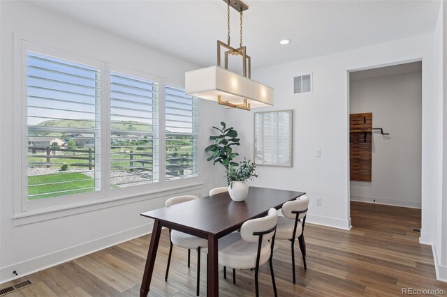 81 Simmental Loop, Castle Rock, CO 80104 - dining space with wood finished floors and recessed lighting