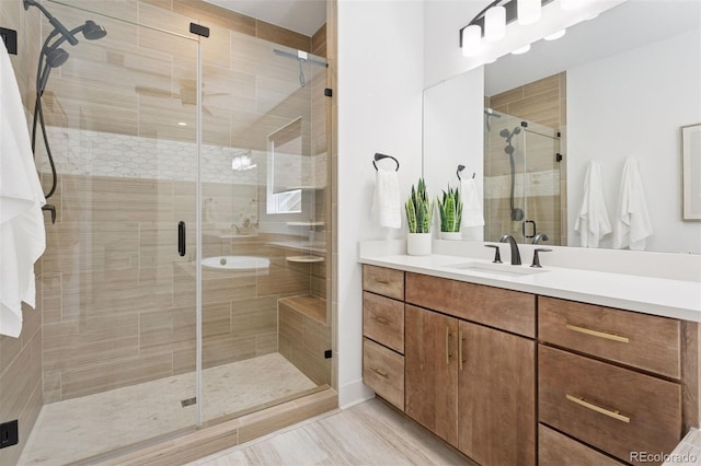 81 Simmental Loop, Castle Rock, CO 80104 - full bath featuring vanity and a stall shower