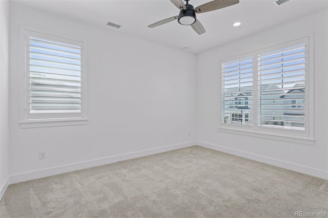 81 Simmental Loop, Castle Rock, CO 80104 - carpeted spare room featuring a ceiling fan and recessed lighting