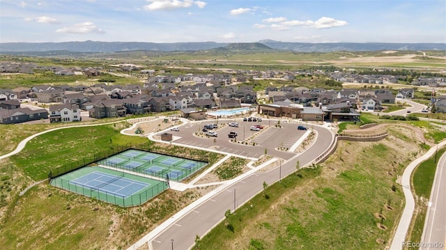 81 Simmental Loop, Castle Rock, CO 80104 - aerial perspective of suburban area with a mountainous background