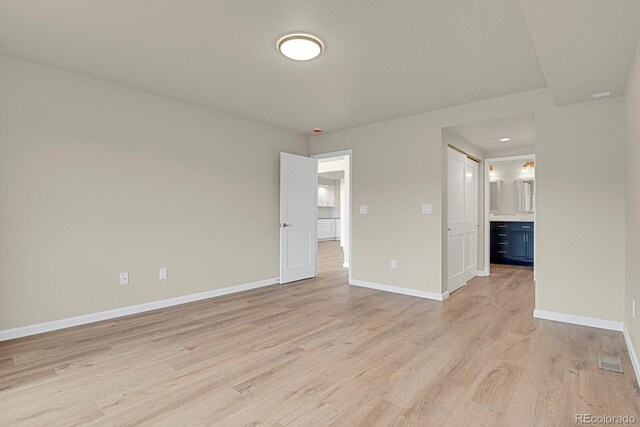 2866 Tenderfoot Hill St, Colorado Springs, CO 80906 - unfurnished room with light wood-style flooring and baseboards
