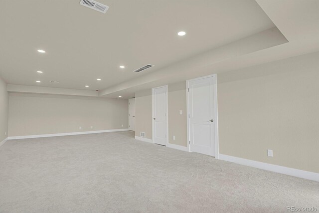2866 Tenderfoot Hill St, Colorado Springs, CO 80906 - empty room with baseboards, carpet floors, visible vents, and recessed lighting