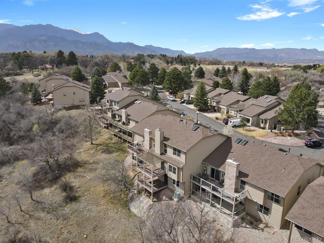 2866 Tenderfoot Hill St, Colorado Springs, CO 80906 - bird's eye view with a residential view and a mountain view