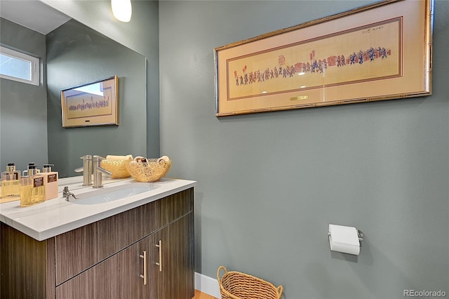 bathroom with vanity