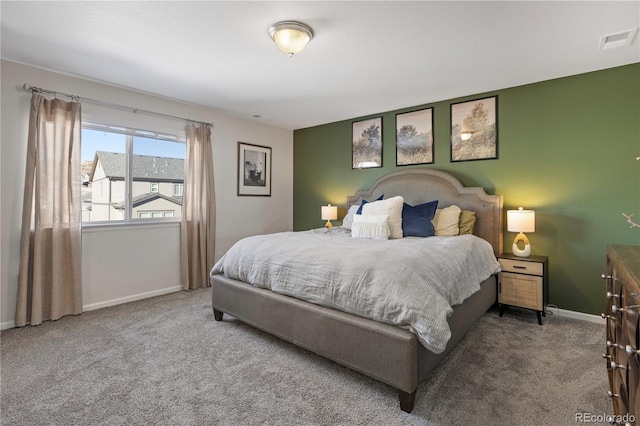 bedroom featuring carpet flooring