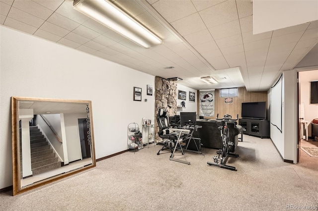 7060 Avrum Dr, Denver, CO 80221 - exercise room with carpet floors