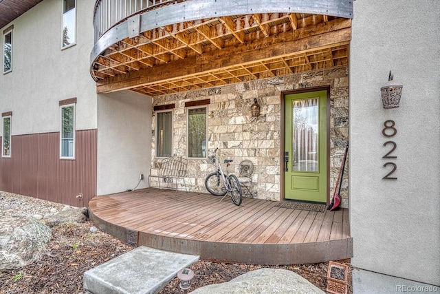 822 Yale Ave, Buena Vista, CO 81211 - entrance to property with stone siding