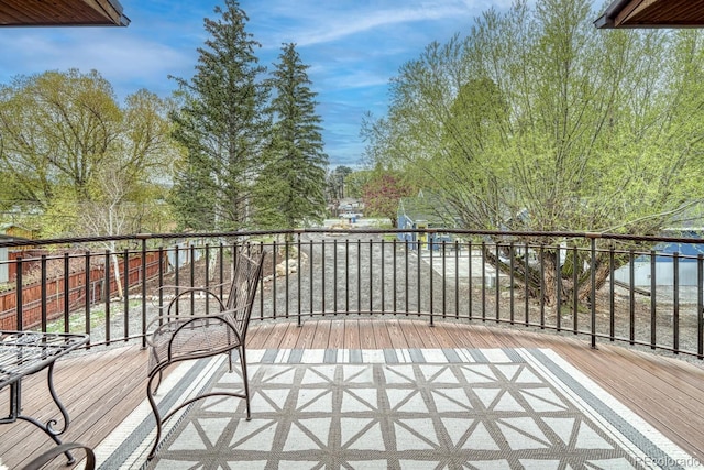 822 Yale Ave, Buena Vista, CO 81211 - view of wooden balcony featuring a wooden deck