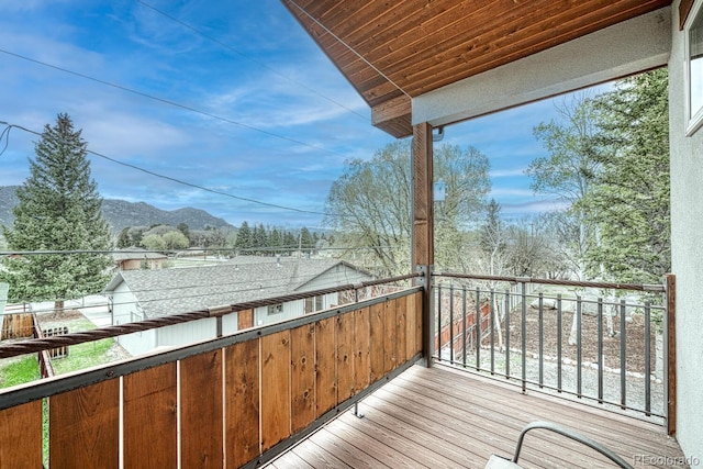 822 Yale Ave, Buena Vista, CO 81211 - balcony featuring a mountain view