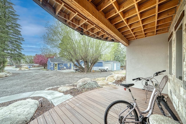 822 Yale Ave, Buena Vista, CO 81211 - deck featuring an outbuilding