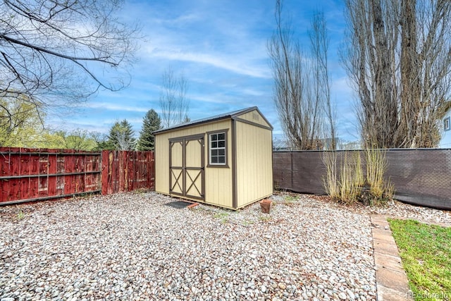 822 Yale Ave, Buena Vista, CO 81211 - view of shed featuring a fenced backyard