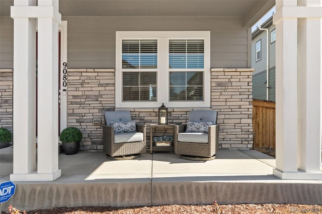 view of patio / terrace featuring a porch