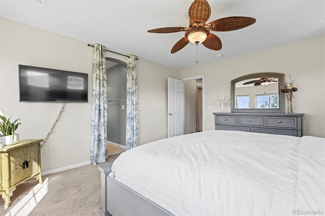 17808 E 104th Pl Unit C, Commerce City, CO 80022 - bedroom featuring carpet and ceiling fan