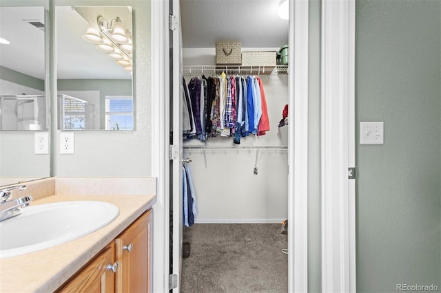 17808 E 104th Pl Unit C, Commerce City, CO 80022 - full bathroom featuring vanity and a walk in closet