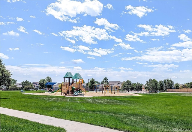 6330 Rockville Dr, Colorado Springs, CO 80923 - community playground with a lawn