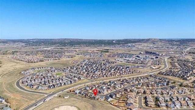 aerial view featuring a residential view