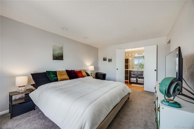 2917 S Locust St, Denver, CO 80222 - bedroom with a textured ceiling and light carpet