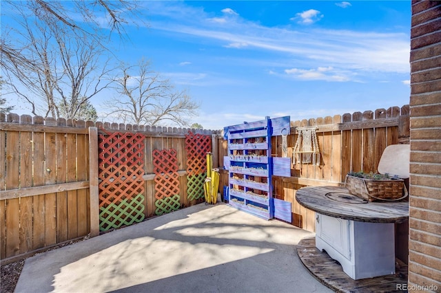 2917 S Locust St, Denver, CO 80222 - fenced backyard with a patio area
