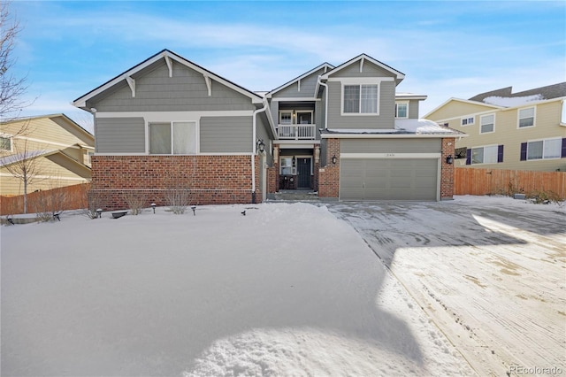 view of front of home featuring a garage