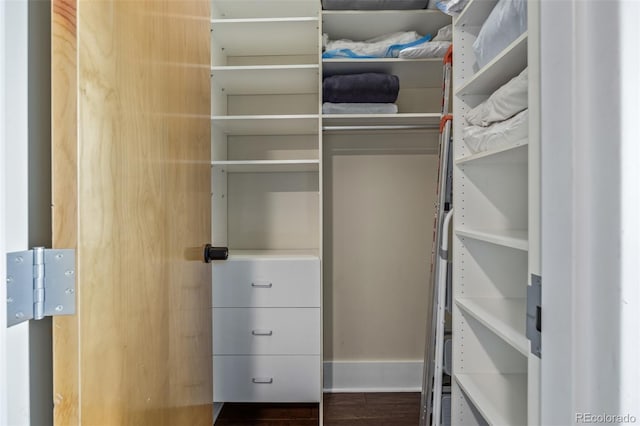 view of closet