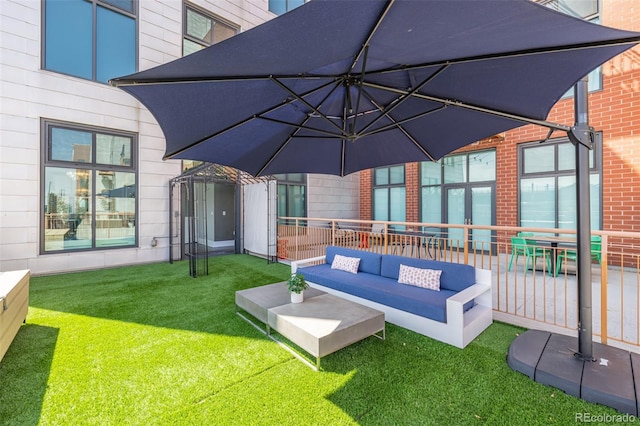 view of patio / terrace with outdoor lounge area
