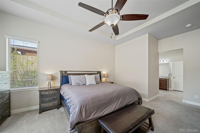 17670 W 94th Dr, Arvada, CO 80007 - bedroom with baseboards, multiple windows, light carpet, and a ceiling fan