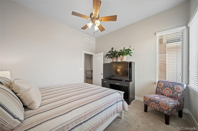 17670 W 94th Dr, Arvada, CO 80007 - bedroom with baseboards, multiple windows, light carpet, and visible vents