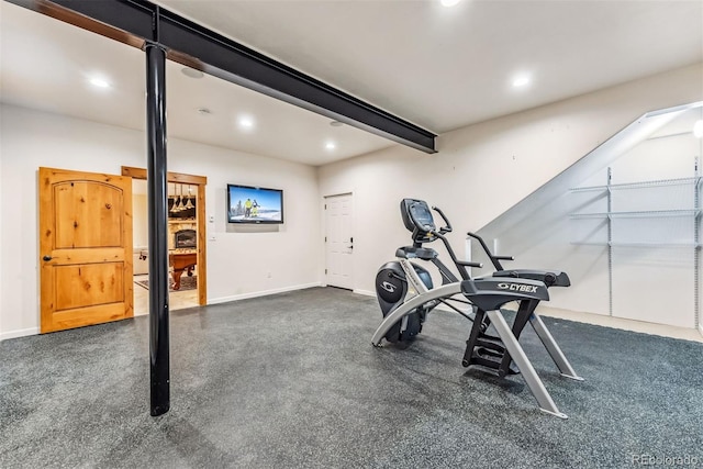 view of workout room