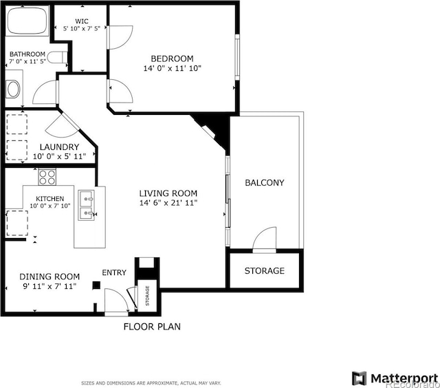 8427 S Hoyt Way Unit 203, Littleton, CO 80128 - view of property floor plan