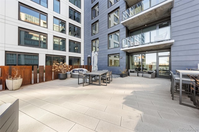 view of patio / terrace featuring outdoor lounge area