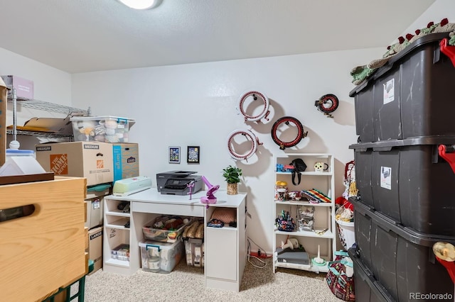 view of storage area