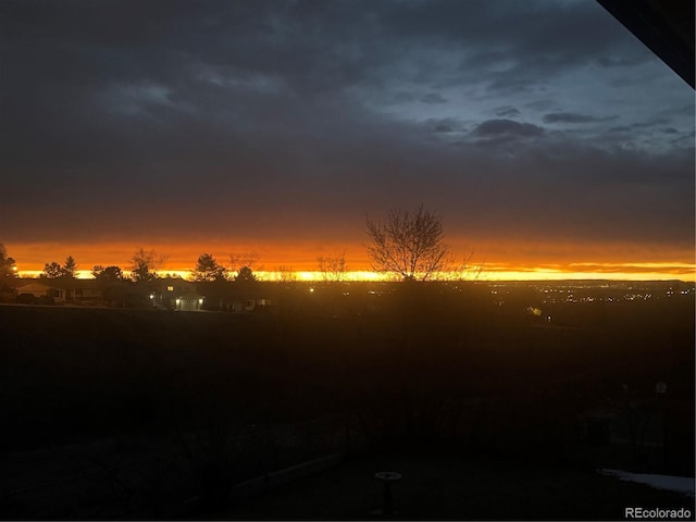 view of nature at dusk