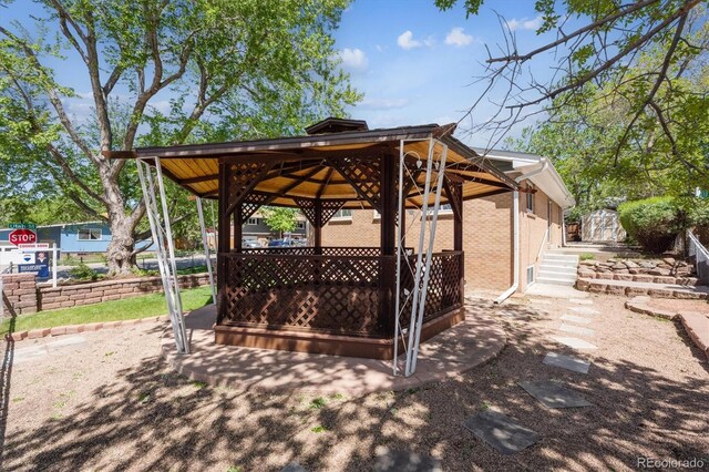 1522 Utah St, Golden, CO 80401 - view of patio with a gazebo