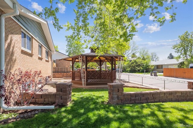 1522 Utah St, Golden, CO 80401 - view of yard with a gazebo