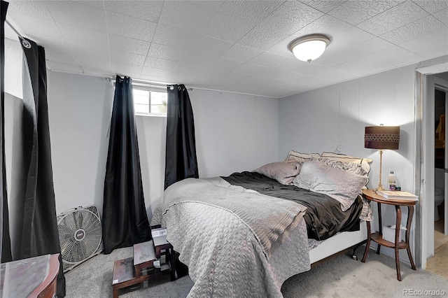 bedroom with carpet floors