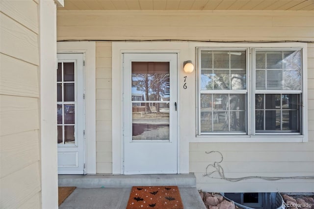 view of entrance to property