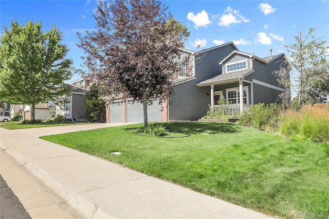 11565 Crow Hill Dr, Parker, CO 80134 - view of front facade featuring driveway, a garage, and a front lawn