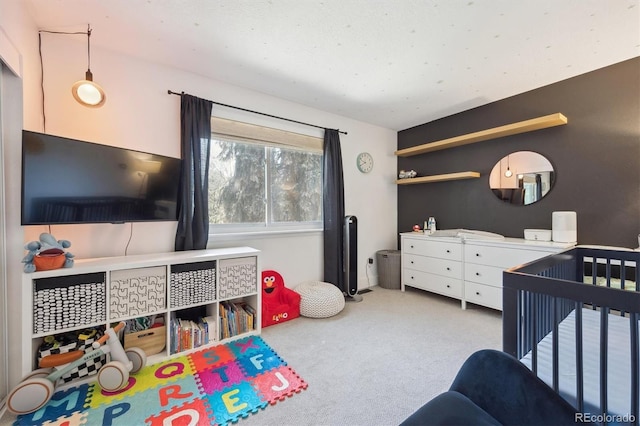 bedroom with carpet flooring