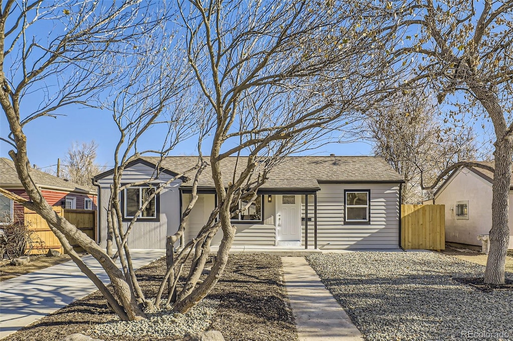 view of front of home