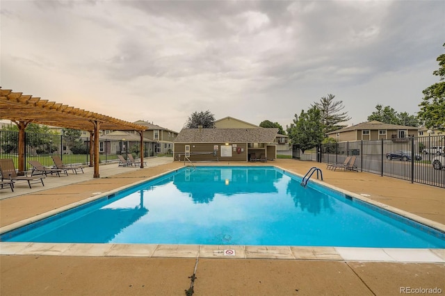 1250 S Monaco Street Parkway Unit 49, Denver, CO 80224 - community pool with a pergola and a patio