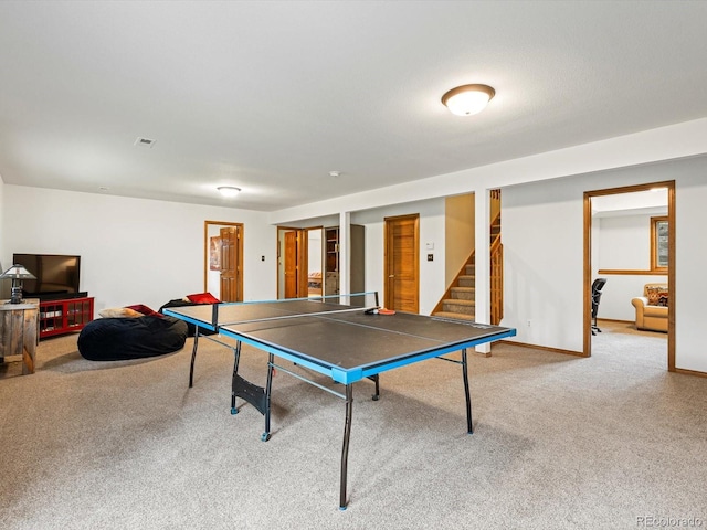 19795 Flint Ln, Morrison, CO 80465 - recreation room featuring carpet flooring and baseboards