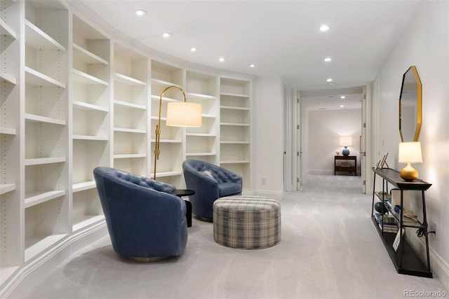 450 Steele St, Denver, CO 80206 - sitting room featuring recessed lighting and carpet floors
