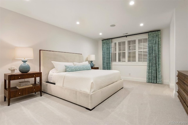 450 Steele St, Denver, CO 80206 - bedroom featuring recessed lighting and light colored carpet