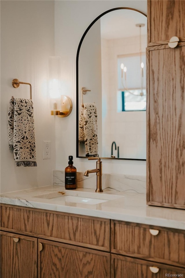 bathroom featuring vanity