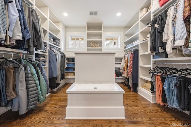 4535 E Montview Blvd, Denver, CO 80207 - spacious closet featuring wood finished floors